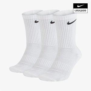 남녀공용 에브리데이 쿠션 크루 삭스 (3켤레) NIKE SX7664-100