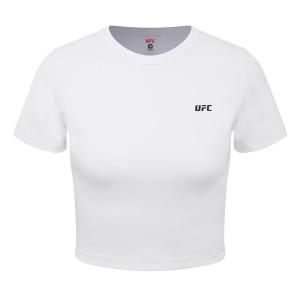 UFC 우먼스 피지컬 크롭핏 반팔 티셔츠 화이트 U2SSV2233WH