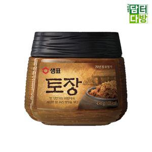 샘표식품 토장 450g X 2개맛있는된장 찌개 양념 재래식 국양념 소스 만들기 간편조리 자취생요리 가정용