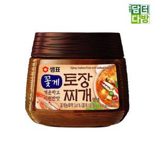 샘표식품 꽃게 토장찌개 양념 450g X 2개 된장 가정용 맛있는 재래식 국양념 소스 만들기 간편조리 자취생