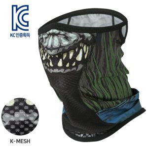 (MASK SR1-SWAMP CROC)스웜프 크록 K-매쉬 마스크레저 자전거 바이크 보드 스키 다용도 전면 햇빛차단 야외