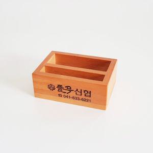 두림 칸막이 명함통인쇄꽂이 인꽂이 원목 우드 보관 정리 명함 사무용 개업식선물