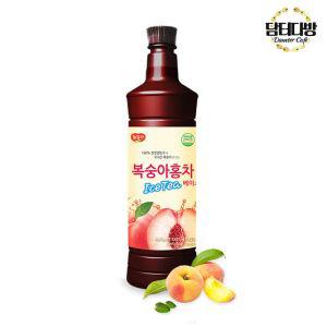 (무배) 광야 복숭아홍차 베이스 970ml 음료 업소용 원액 카페 기스 엑기스 과즙 과일 일엑