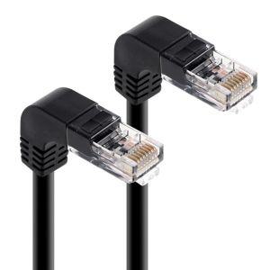 CAT6 아래쪽 꺾임 랜 선 10M UTP 케이블 꺽임 ㄱ자형LAN연결 랜선 인터넷 노트북 LAN 렌케이블