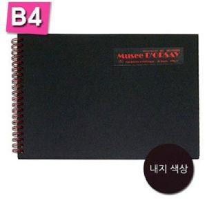 아트앤디자인 P0004 블랙스케치북 B4 200g 25장드로잉 그림 화방 준비물 화방용 크로키 수채 아이디어