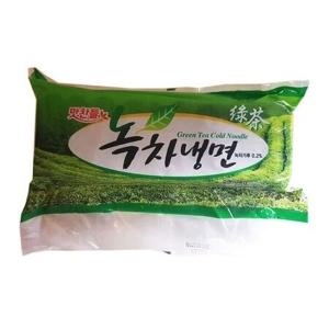 녹차냉면2kg 초록색면발 전문점용 물냉 비냉 냉면면발사리