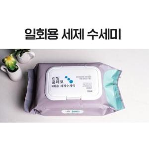 캠핑용 뽑아쓰는 티슈타입 1회용 수세미 30매 설거지 녹제거 물때제거 탄냄비 세척 컵