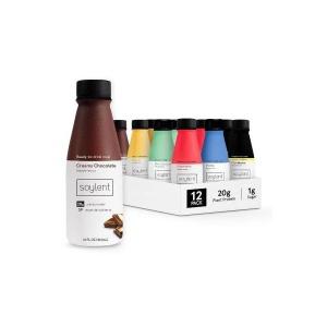 Soylent 식사 대체 쉐이크 샘플러 팩 비건 단백질 20g 함유 414ml 12팩 나폴리의