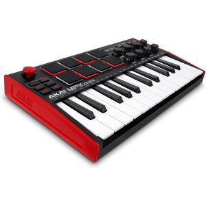 AKAI Professional MPK Mini MK3 25키 USB MIDI 키보드 컨트롤러 8개 백라이트 드럼 패드 8개 노브