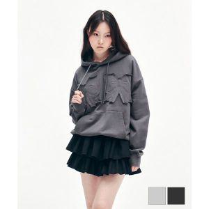 [유희] RIBBON HOODIE CHARCOAL