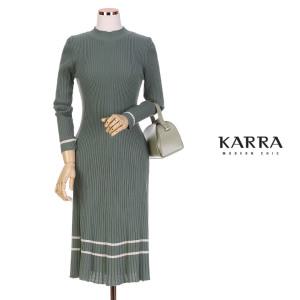 KARRA COLLEC 콤비플레어골지니트원피스_KB9SOP019A