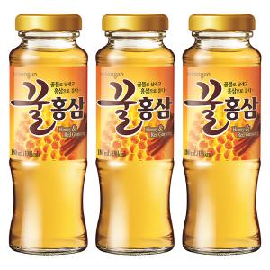 웅진 꿀홍삼 180ml X 48병 꼬마병음료