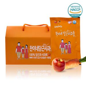 찬이네과수원 당근사과즙 100ml 30포 사과당근즙 당근즙