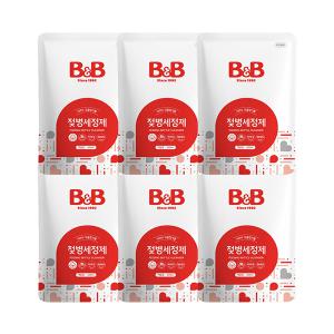 비앤비 젖병세정제 액상형 리필형 500ml x6개