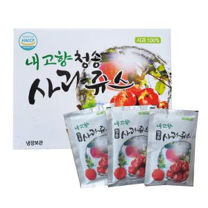 경북 청송 꿀부사 100%사과만 사과즙 120mlx50포