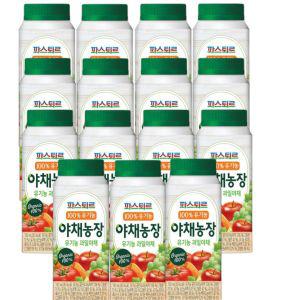 파스퇴르 유기농 야채농장 과일야채190ml(15팩)