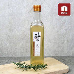 [엠아이알](1BOX) 유리병 투명 사각 참기름병 420ml FN425S (24개)