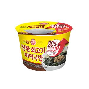 오뚜기 맛있는 컵밥 진한 쇠고기 미역국밥 284g 12개