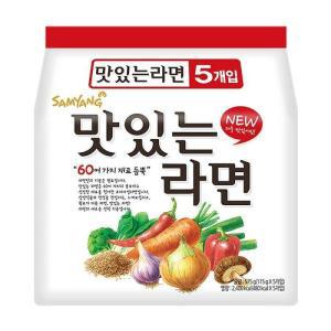 삼양 맛있는라면115g x5 무배