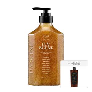 럽센트 스크럽워시 코지파이어 시더우드향, 500ml, 1개 + 증정(케라시스 프로폴리스 데미지 리페어 샴푸, 180ml, 1개)