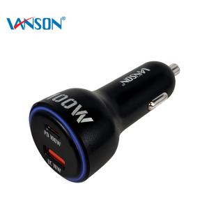 VANSON CAS-100WC 118W 고속 차량용 시거잭 충전기 어댑터 USB A타입 C타입 듀얼포트 LED 퀄컴 QC3.0 PD3.0 PPS