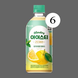 유어스 아이스티 유자우롱민트티 500ml 6개 신상품