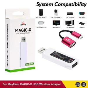 Mayflash MAGIC-X USB 무선 어댑터, PS5, PS4 게임패드 컨트롤러용, Xbox 시리즈 X, S, 스위치, PS3, PC, W