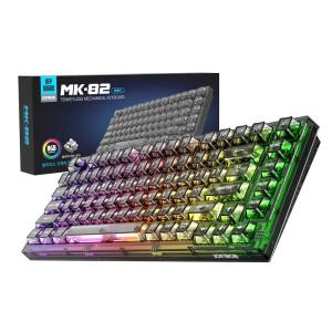 조이트론 MK82 투명 LED 게이밍 기계식 유선키보드 블랙