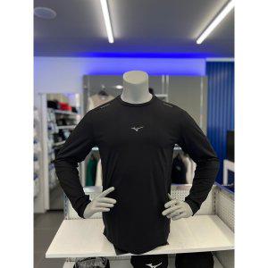 [여주점][미즈노]32YA360009 남여공용 스트레치 기모 긴팔티셔츠 BRUSHED LONG SLEEVE 블랙