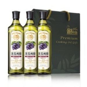 해표 올따옴기획 선물세트 포도씨유 900ml 3개