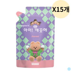 아이깨끗해 핸드 워시 솝 리필 숲속산책향 450ml X15