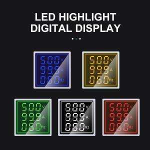 LED 디지털 전압계 전류계, 헤르츠 HZ 신호등, 220V 앰프 테스터 검출기, AC 60-500V, 1-100A