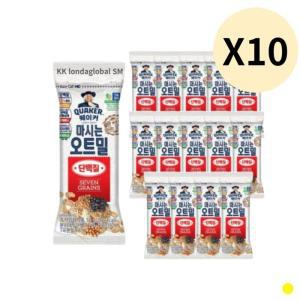 퀘이커 마시는 오트밀 단백질 간식 운동 50g 총200봉