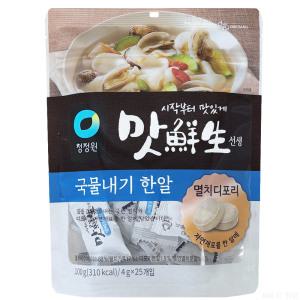 청정원 맛선생 멸치 디포리 국물내기 한알 100g 1개