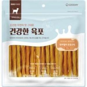 굿데이 강아지 건강한 육포 우유스틱 껌 300g, 연어 + 우유 혼합..., 300g, 1개 6개