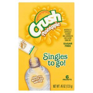 SINGLES TO GO! 6개입 박스 ~CRUSH 파인애플~ Singles to Go! 무설탕 드링크 믹스.