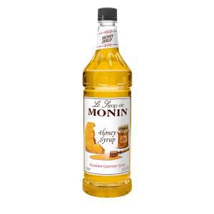 모닌 Monin - 허니 시럽, 부드럽고 달콤한 꿀 맛, 차, 레모네이드, 칵테일 및 커피에 적합, 글루텐 프리, G