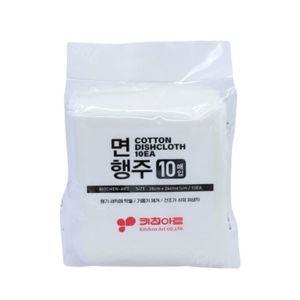 키친아트 면행주 손걸레 주방 청소 행주 28x24cm 10매