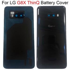 후면 배터리 커버 도어 패널 하우징 케이스 카메라 렌즈 손전등 교체 부품 LG G8X V50S G8S