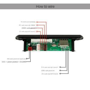 USB MP3 모듈 블루투스 12V MP3 WMA 디코더 보드 오디오 모듈  FM AUX USB TF 라디오 자동차 원격 음악 스