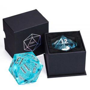 주사위 보드 게임 카드 놀이 Poludie 역할극 D 바 펍 파티 RPG 게임용 대형 다면체 크리스탈 55mm D20 20