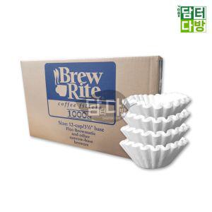 (무배)Brew Rite 원형여과지 49번 12cup 1BOX(1000매)커피종이 드립세트 용품 핸드 드리퍼 필터 필터지