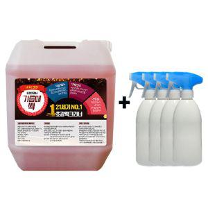 VA 비바크린 기름때싹 18.75L X 공병500ML 4개크리너 세정제 세제 주방찌든제거 찌든 청소용 세척제 용클리