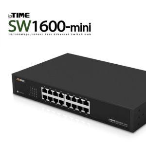 아이피타임 SW1600-mini 16포트 스위칭 허브인터넷 공유기 랜카드 허브랙 소규모네트워크용 스위치