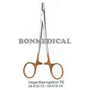 NS TC HEGAR-BAUMGARTNER NEEDLE HOLDER 지침기 14CM 04-018-14 GOLD RINGS