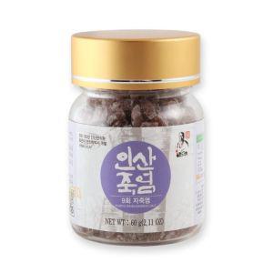 9회 인산자죽염 (고체 60g) 소금 선물용 고급 조미료 부모님 요리 조리