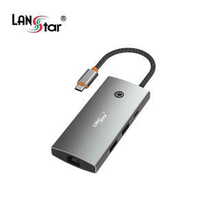 USB-C 6in1 멀티 허브 HDMI on off 기능 30848 스마트USB USBC포트 USB충전 USB USBC USB케이블 6IN1 USBC6