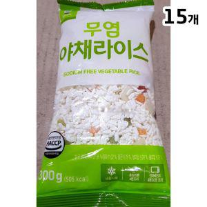 천일 무염야채라이스(300g) X15냉동 홀야채 볶음밥 캠핑 얼린 간편 손질