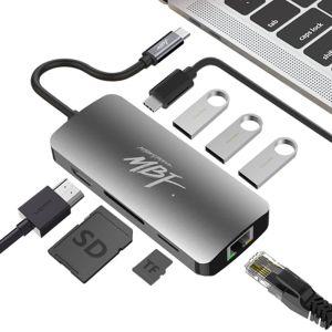 엠비에프 USB C타입 8in1 멀티허브 MBF-UC8IN1AC 맥북젠더 노트북 USBC USBC컨버터 USB31 HDMI 싱글족 간편