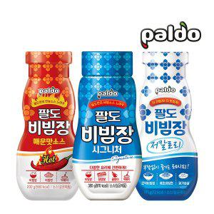 [기타]팔도 비빔장 3종 세트(시그니처380g 1개+매운맛 200g 1개+저칼로리 185g 1개)